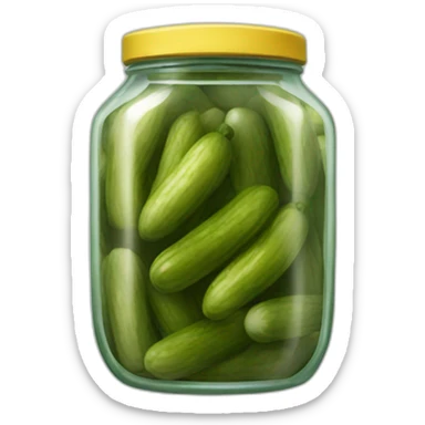 Jar of pickles sticker