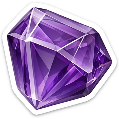 make a amethyst rock emoji sticker