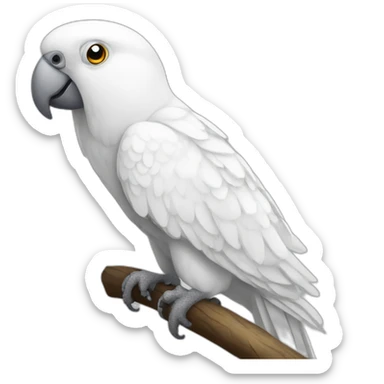 White Parrot sticker