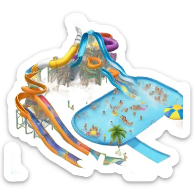Water park sticker
