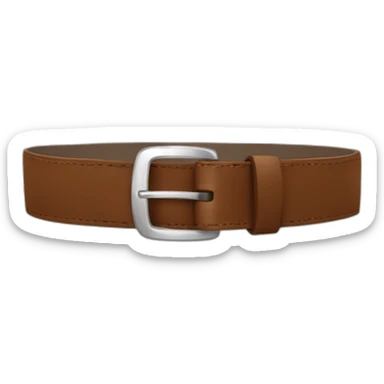 Ceinture marron sticker