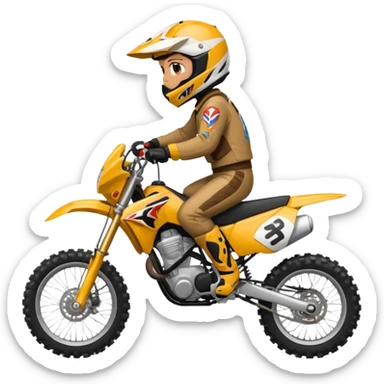 Roulig moto cross sticker