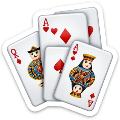 playing cards sticker
