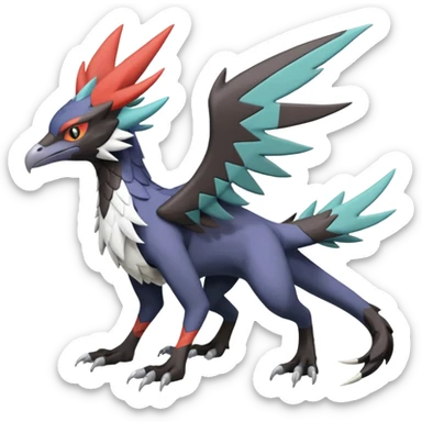 Fionbri-Vernid-Trico-Nargacuga-Noivern-Silvally-fusion, full body sticker