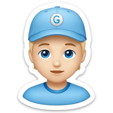 skyblue color ballcap with G sticker