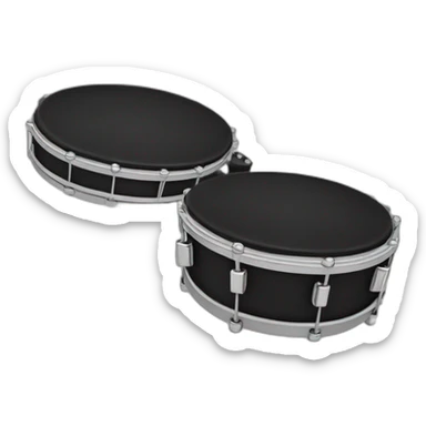 playing tambourine with one hand sticker