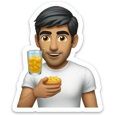 rishi sunak eating glass sticker