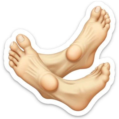 foot flipping you off sticker