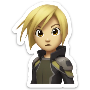 Odd character in codelyoko in lyoko attacking sticker