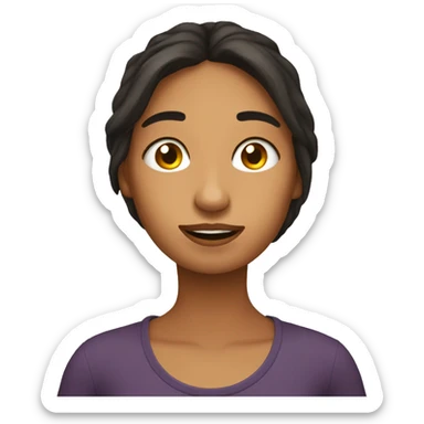 Una chica durmiendo sticker