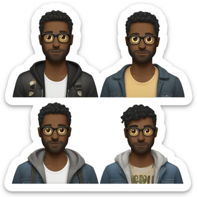 Brooklyn Hipster Aesthetic sticker