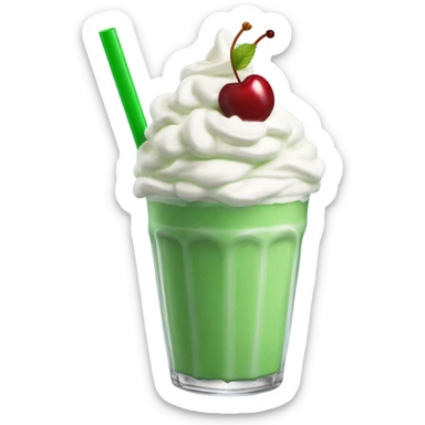 Green Milkshake  sticker