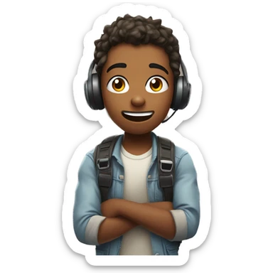 Teenager playing Fortnite and asking if his sister want to join on 17 hours a clock sticker