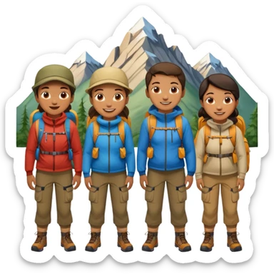 Mountain Campers. sticker