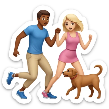 side profile of man having sex with woman doggystyle sticker