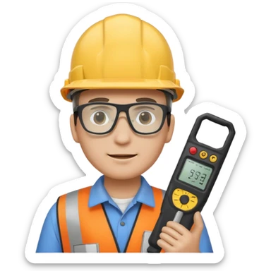 opérateur contrôle non destructif homme sticker