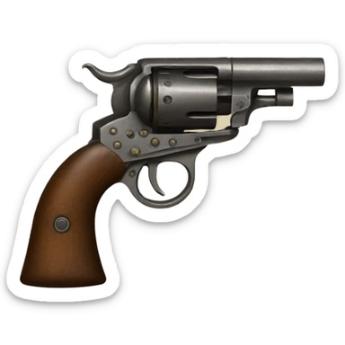 victorian revolver sticker