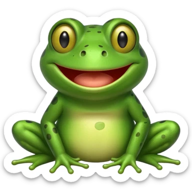 Um sapo dando risada sticker