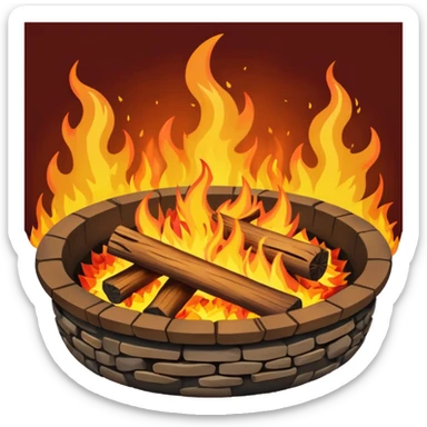 Fire Pit, different sticker