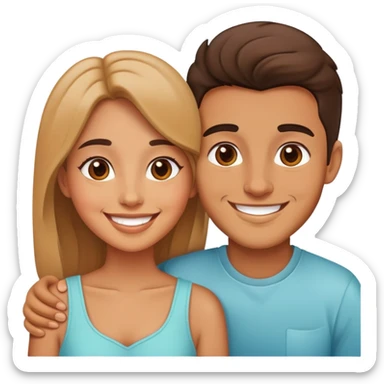 cute couple in love sticker