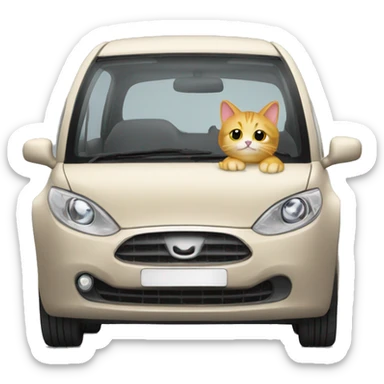 Cat car sticker