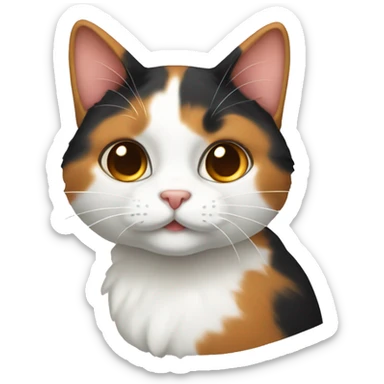 Calico cat  sticker