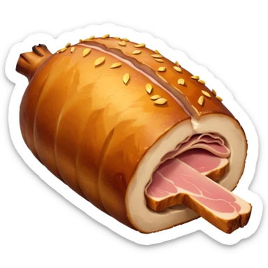 a roasted joint of pork emoji sticker