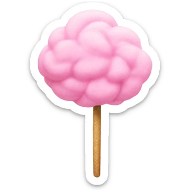 cotton candy pink sticker