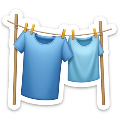 laundry drying line sticker