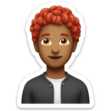 Aries with red hair sticker