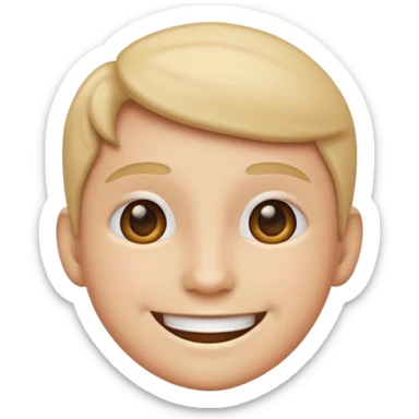 A white reactangle wall and face has this emoji :) sticker