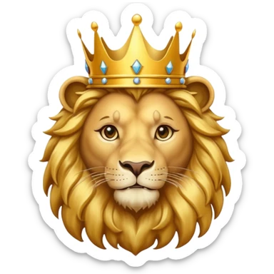 🦁 + 👑 sticker