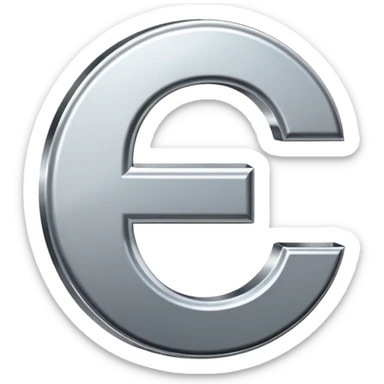 $ dollar metal symbol sticker