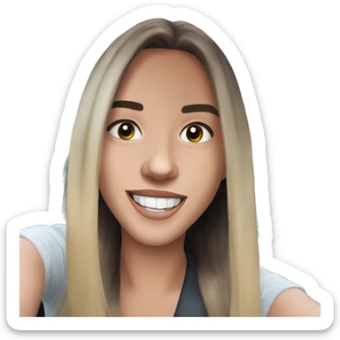 smiling girl in car selfie pretty sticker