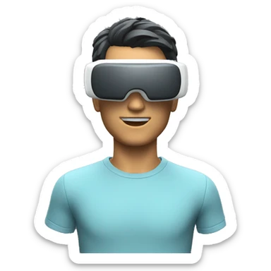 Person vr glass sticker
