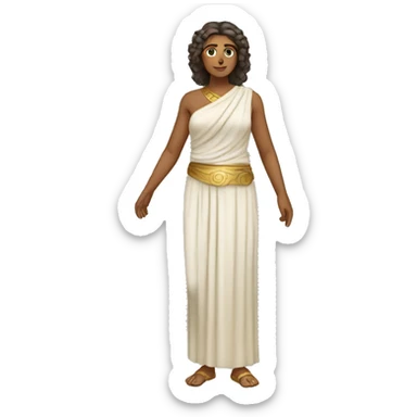 Ancient greece woman full body sticker