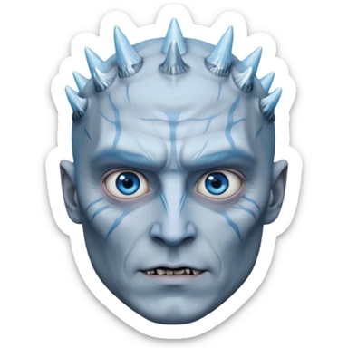 night king  from Games of throne character face only front face sticker