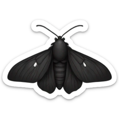 black moth sticker