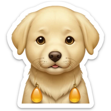 Light yellow Labrador retriever  sticker