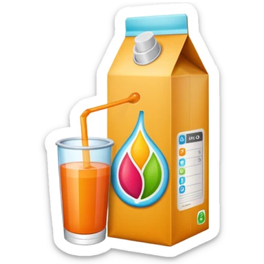 juice tetrapack sticker