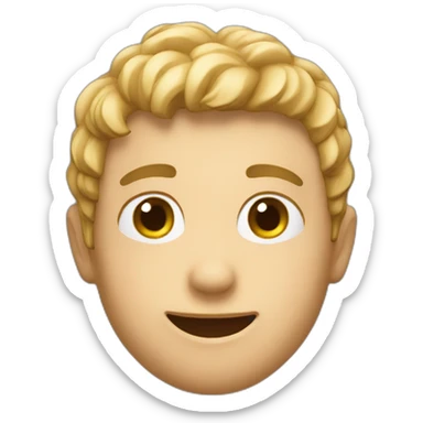 create a 3D Emoji for a boy , just a face to put in website as a logo , without background sticker