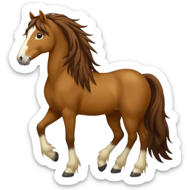 Bay gypsy cob sticker