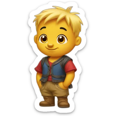 Albanian Winnie pooh sticker