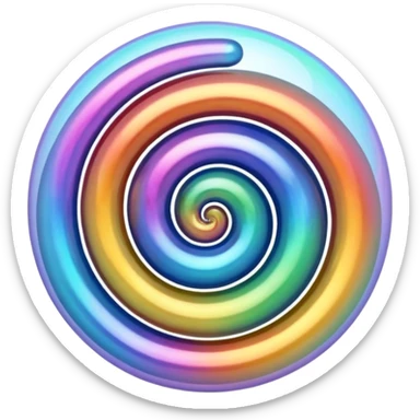 bubbles Small bubbles forming spiral. sticker