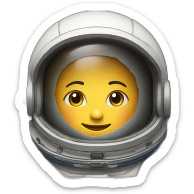 astronaut-on-a-moon-with-south-korea-badge sticker