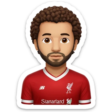 A Liverpool soccer player mo salah  sticker