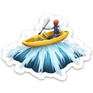 white water spit sticker