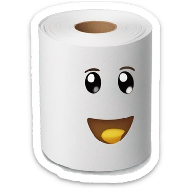 Paper towel roll sticker