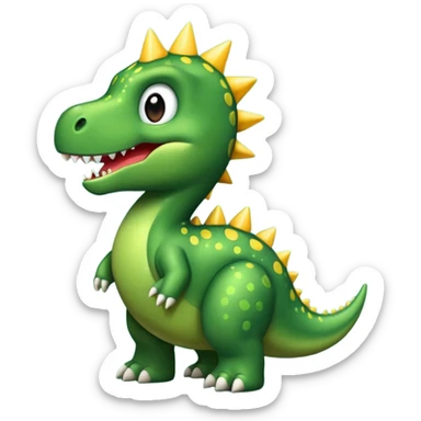 Dinosaurio con estrella sticker