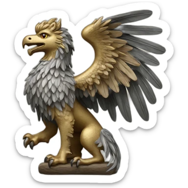 Bavarian gothic Griffin standard sticker